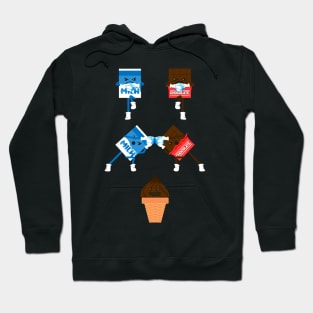 Chocolate, Milk, Ice-cream, Fun, Ice-cubes, Fusion Hoodie